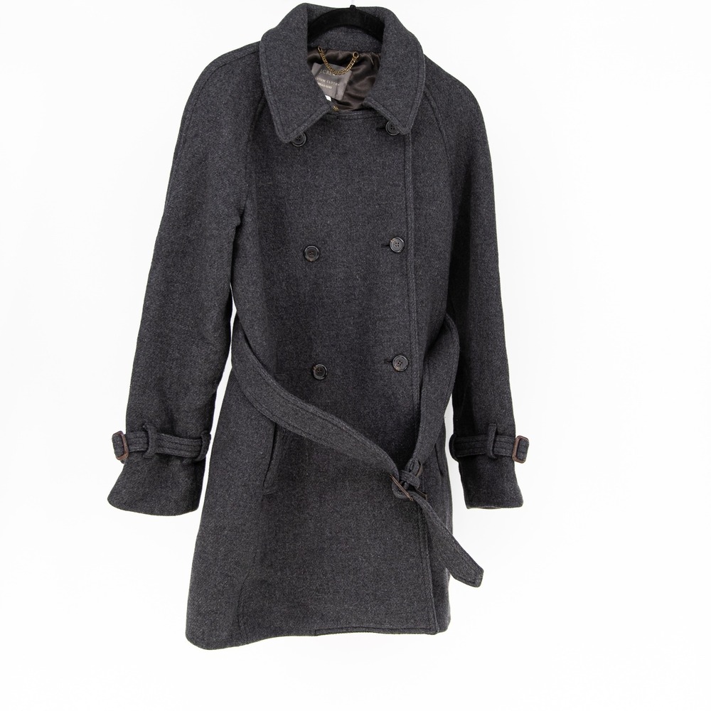 J. Crew Stadium Cloth Nello Gori Wool Blend Felt Double Breasted Jacket Coat 6